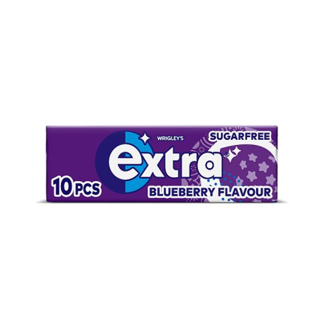 Wrigley Extra Blueberry Sugarfree Chewing Gum 10 Pieces
