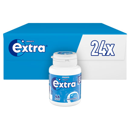 Extra Peppermint Sugarfree Chewing Gum Bottle 46 Pieces