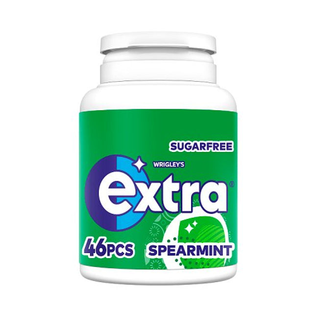 Extra Spearmint Sugarfree Chewing Gum Bottle 46 Pieces