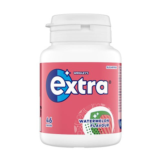 Extra Watermelon Flavour Sugarfree Chewing Gum Bottle 46 pieces