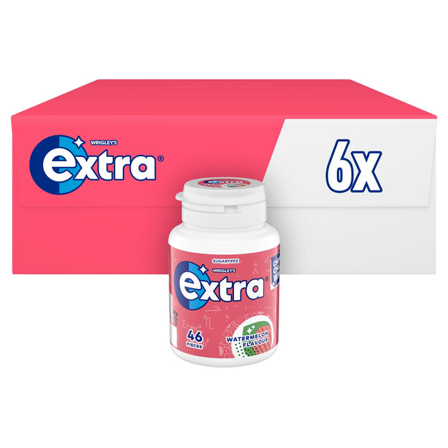 Extra Watermelon Flavour Sugarfree Chewing Gum Bottle 46 pieces