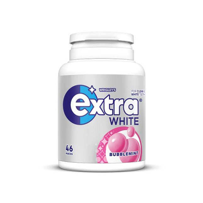 Extra Bubblemint Sugar Free Chewing Gum Bottle 46 Pieces