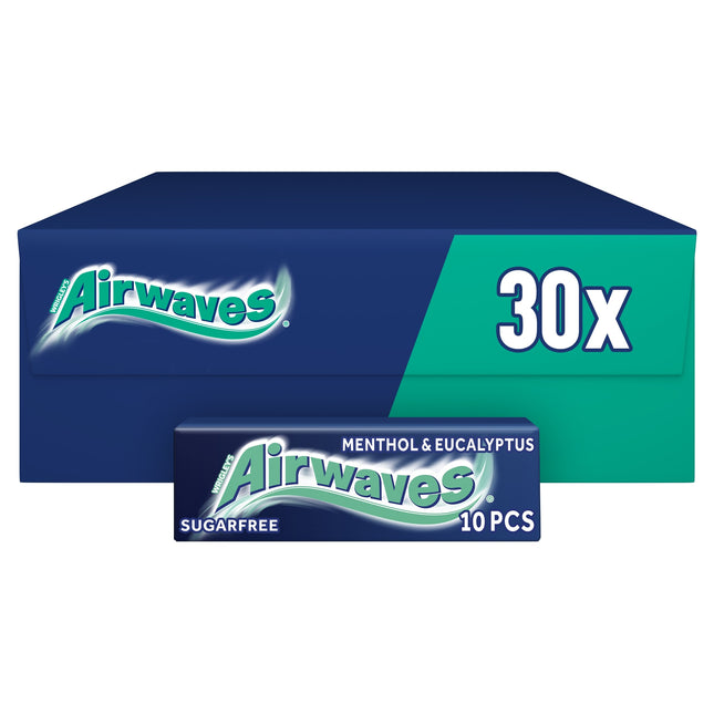 Airwaves Menthol & Eucalyptus Sugarfree Chewing Gum 10 Pieces