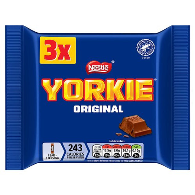 Yorkie Milk Chocolate 3 Pack (3x46g)