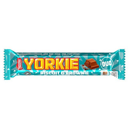 Yorkie Duo Biscuit & Brownie Milk Chocolate Bar 66g