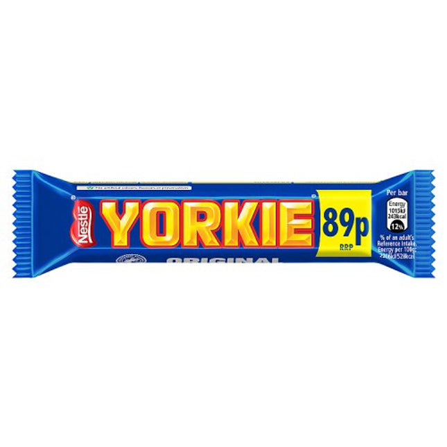 Yorkie Milk Chocolate Bar 46g 89p