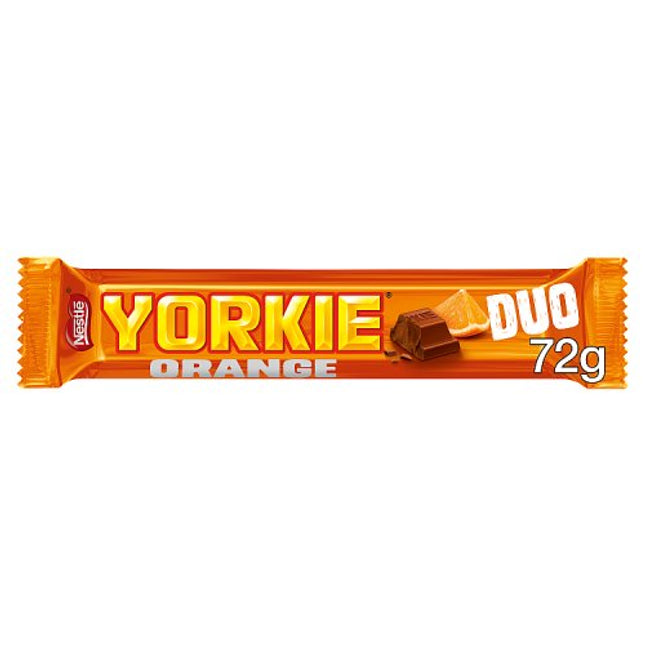 Yorkie Orange Milk Chocolate Duo Bar 72g