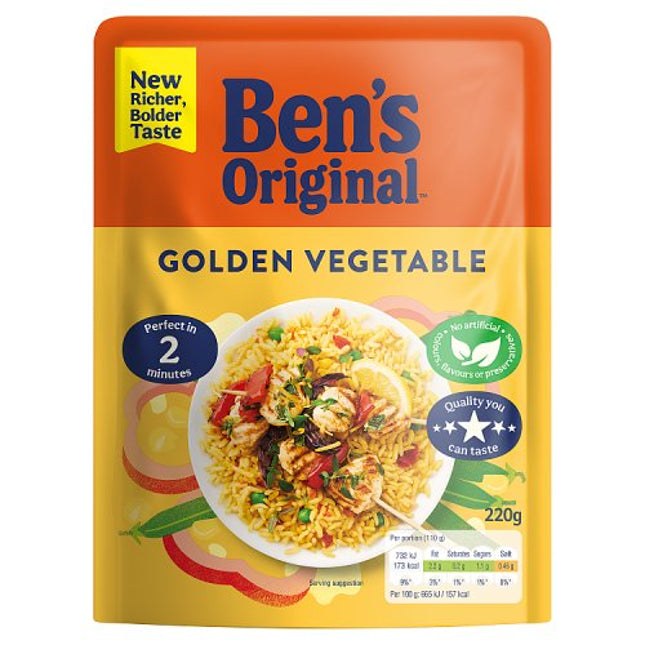 Ben's Original Ready to Heat Golden Vegetable Rice 220g