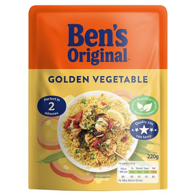 Ben's Original Ready to Heat Golden Vegetable Rice 220g