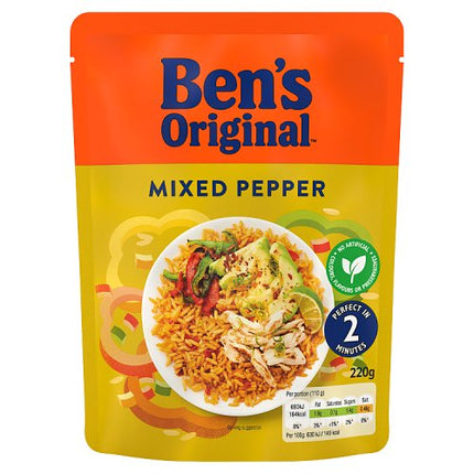 Ben's Original Ready to Heat Mixed Pepper Rice 220g