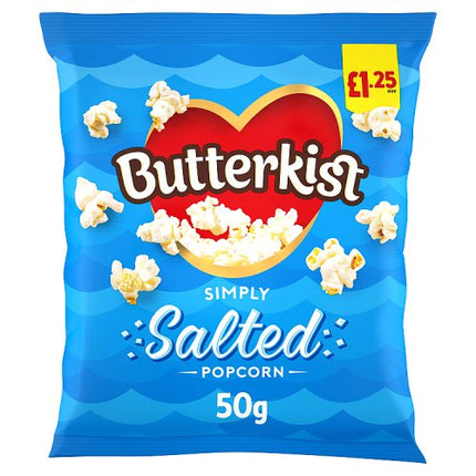 Butterkist Simply Salted Popcorn 50g £1.25