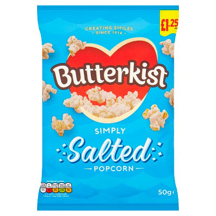 Butterkist Simply Salted Popcorn 50g £1.25