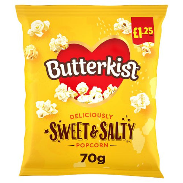 Butterkist Deliciously Sweet & Salty Popcorn 70g £1.25