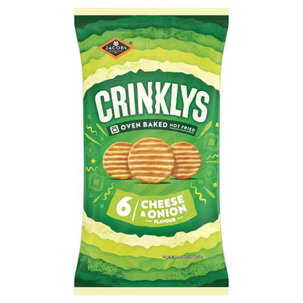 Crinklys Cheese & Onion 6pk