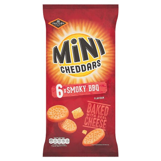 Jacob's Mini Cheddars Smoky BBQ 6x23g