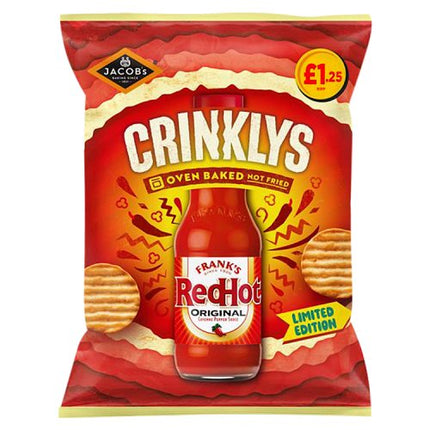 Jacob'sCrinklys Franks Redhot Original 90g £1.25
