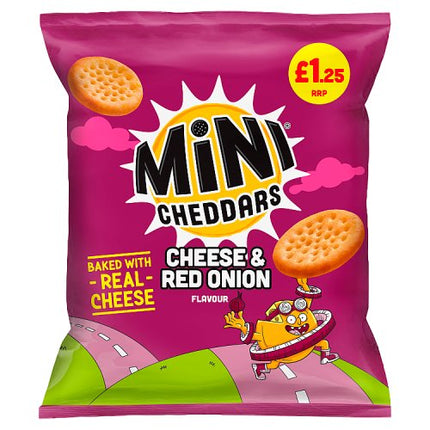 Jacob's Mini Cheddars Cheddar & Red Onion 90g