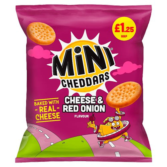 Jacob's Mini Cheddars Cheddar & Red Onion 90g