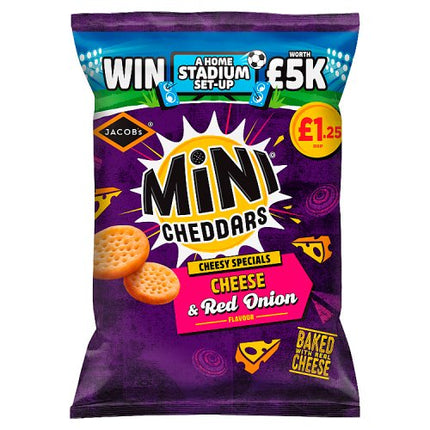 Jacob's Mini Cheddars Cheddar & Red Onion 90g