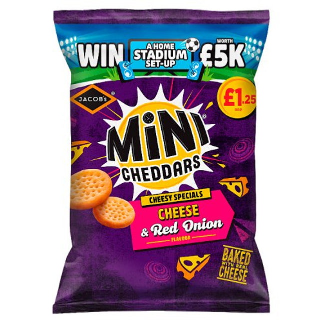 Jacob's Mini Cheddars Cheddar & Red Onion 90g