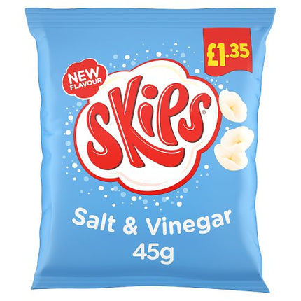 Skips Salt and Vinegar Crisps 45g £1.35