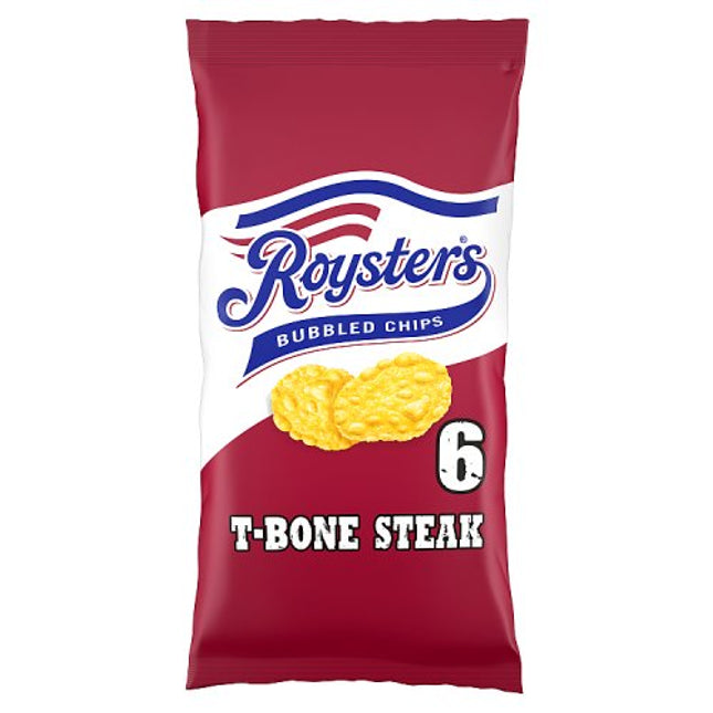 Roysters T-Bone Steak Bubbled Chips 6x21g