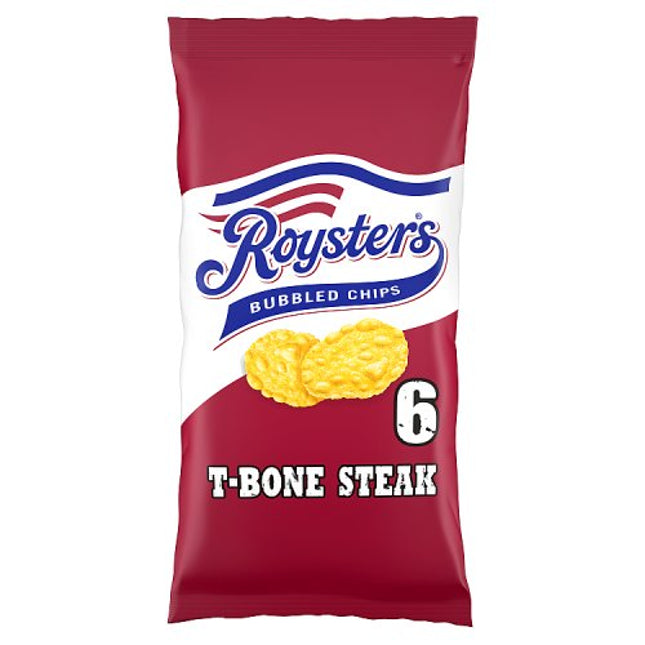 Roysters T-Bone Steak Bubbled Chips 6x21g
