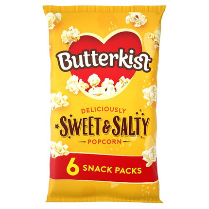 Butterkist Delicious Sweet & Salted Popcorn 6x12g