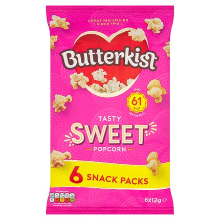 Butterkist Sweet Popcorn 6pk 72g