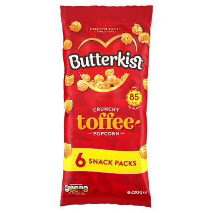 Butterkist Crunchy Toffee Popcorn 6x20g