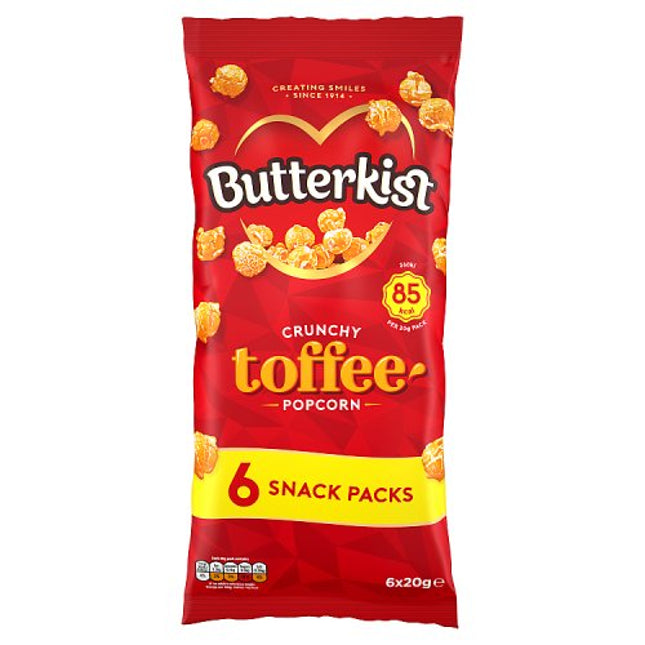 Butterkist Crunchy Toffee Popcorn 6x20g