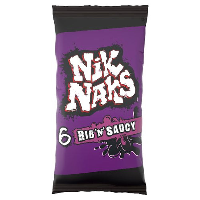Nik Naks Rib 'N' Saucy 6 Pack
