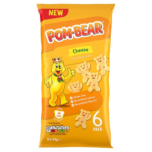 Pom Bear Cheese 6pk 6x13g