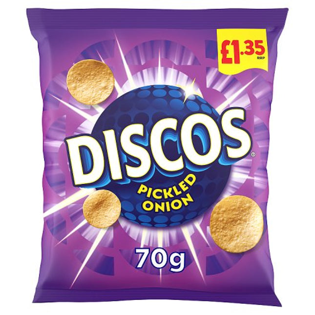 Discos Pickled Onion Crisps 70g £1.35