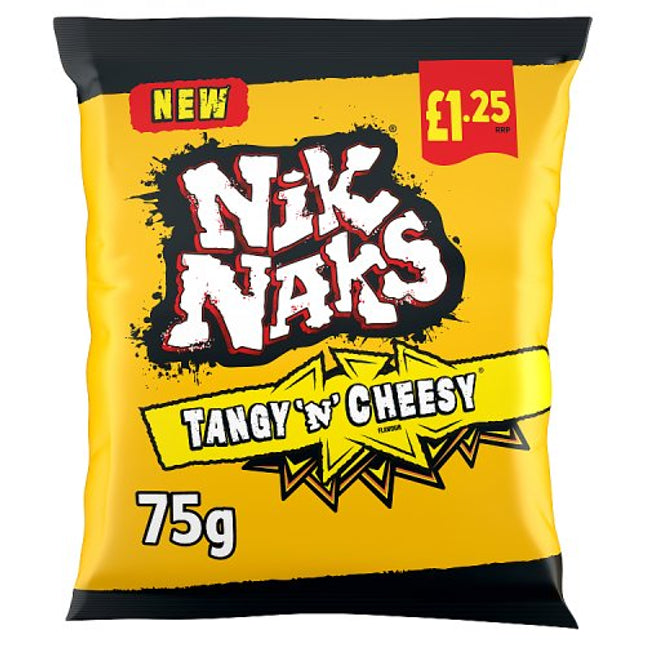 Nik Naks Tangy 'N' Cheesy Crisps 75g £1.25