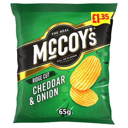 McCoys Cheddar & Onion Crisps 65g £1.35