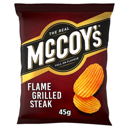 McCoy's Flame Grilled Steak Ridge Cut Potato Crisps 45g