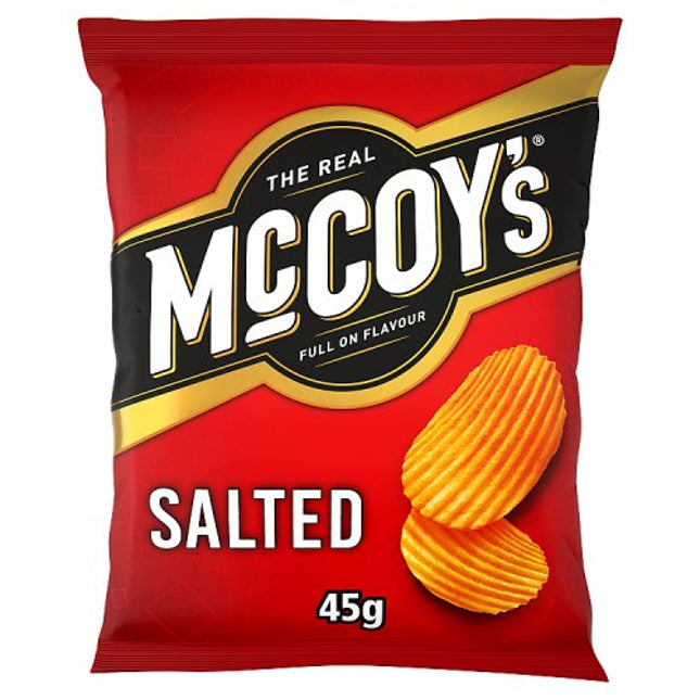 The Real McCoy's Salted Flavour Ridge Cut Potato Crisps 45g