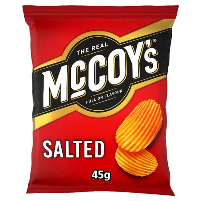 The Real McCoy's Salted Flavour Ridge Cut Potato Crisps 45g