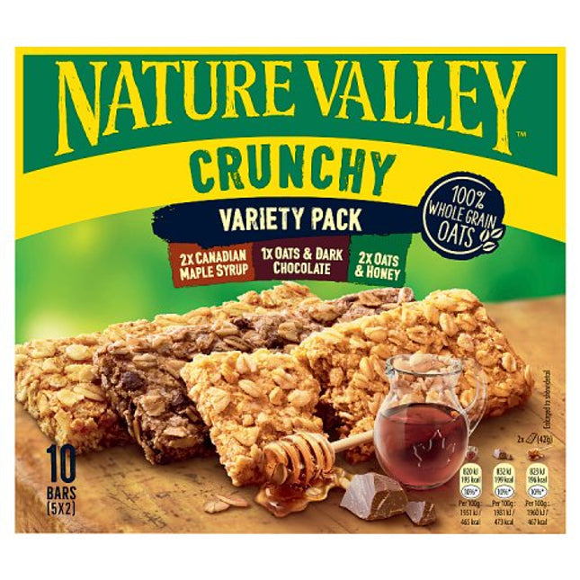 Nature Valley Crunchy Variety Pack Cereal Bars 5x42g (210g)