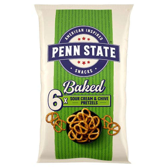 Penn State Sour Cream & Chive Pretzels 6x22g