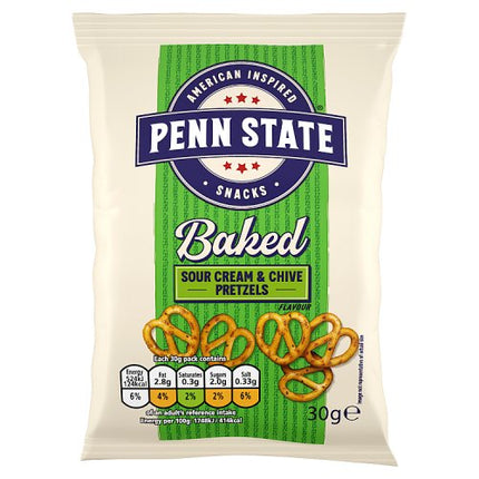 Penn State Sour Cream & Chive Pretzels 30g