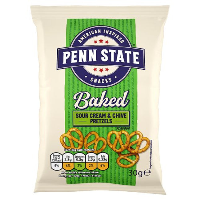 Penn State Sour Cream & Chive Pretzels 30g