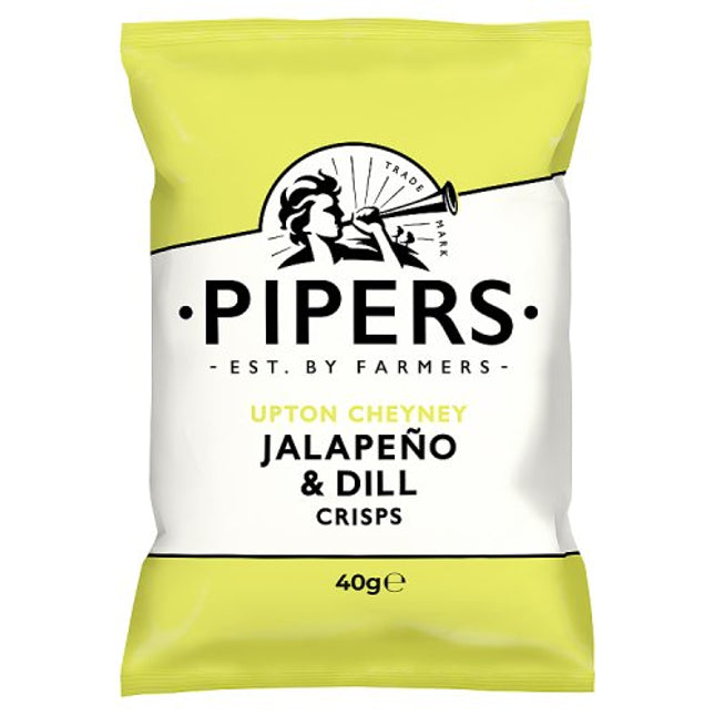 Pipers Jalapeno & Dill Crisps 40g