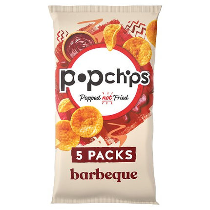 popchips Barbeque Crisps 5x17g