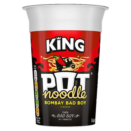 Pot Noodle Bombay Bad Boy Instant Noodles King Pot 114g
