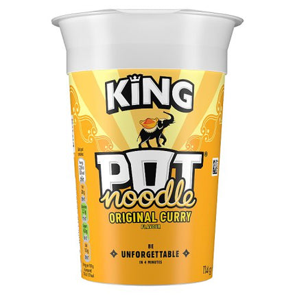 Pot Noodle Original Curry Instant Noodles King Pot 114g