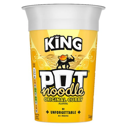 Pot Noodle Original Curry Instant Noodles King Pot 114g