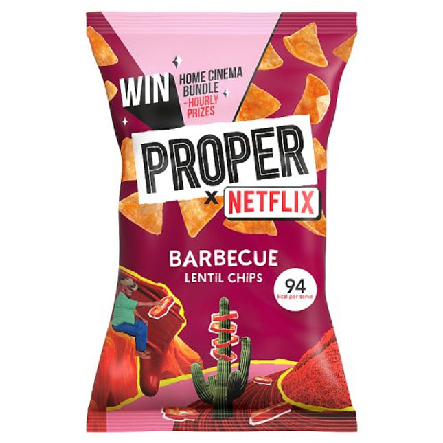 Proper Chips Barbecue Lentil Chips 85g
