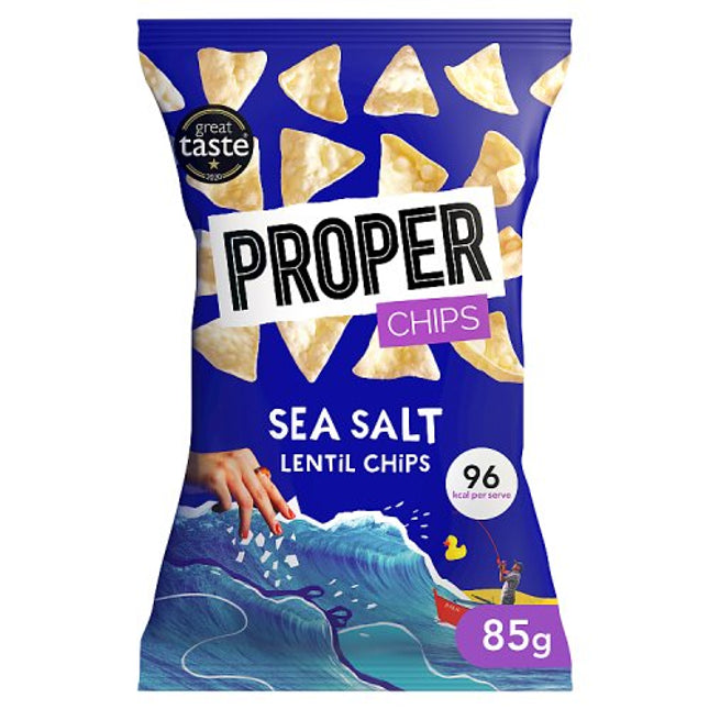 Proper Chips Sea Salt Lentil Chips 85g